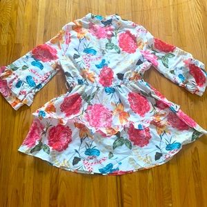 Floral ruffle dress